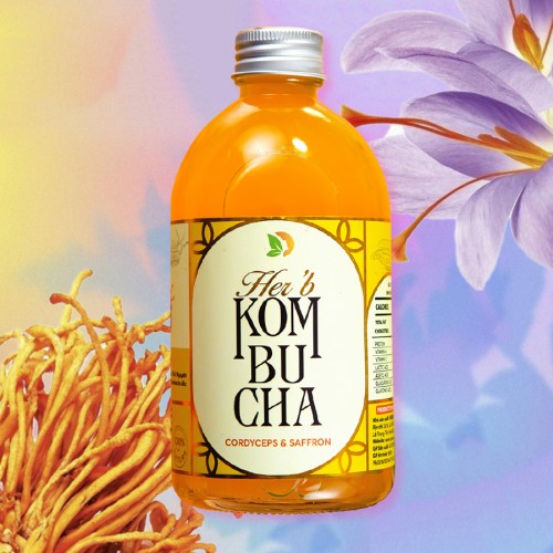 Vkombucha Herb Đông Trùng Hạ Thảo 330ml